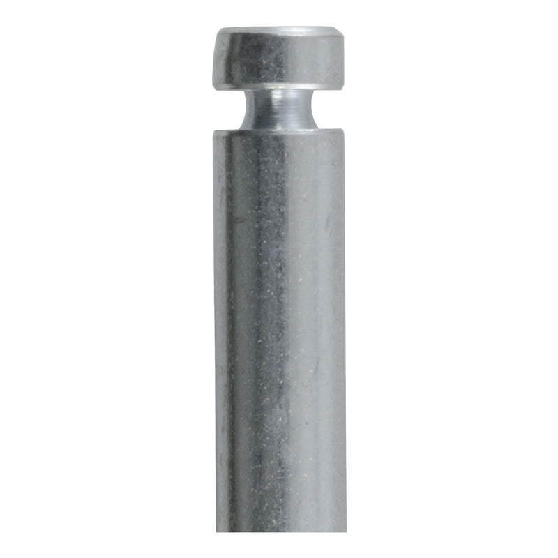 CURT Trailer Hitch Pin & Clip with Grooved Head, 1/2-Inch Diameter, Fits 1-1/4-Inch Receiver, Clear ZINC
