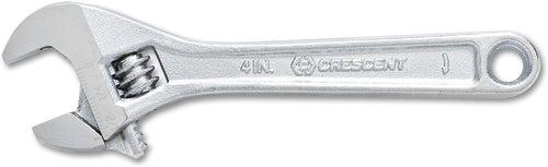 10" Crescent Adjustable Wrench - Boxed - Mechanical & Plumbing Wrenches - With Larger Knurl & Hex Jaw - Chrome Plated to Resist Rust & Corrosion - Reduces Fatigue - Mechanic Hand Tool - AC210BK