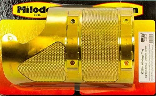 Milodon Gold Zinc Plated 32260 Diamond Stripper Designed Windage Tray for Generation 4/5/6 Big Block Chevy