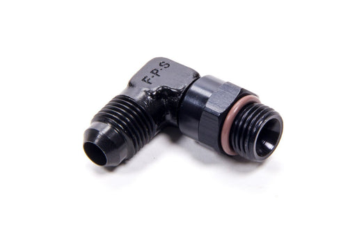 Black Fragola 499206-BL #6 x 9/16-18 90° Swivel Adapter