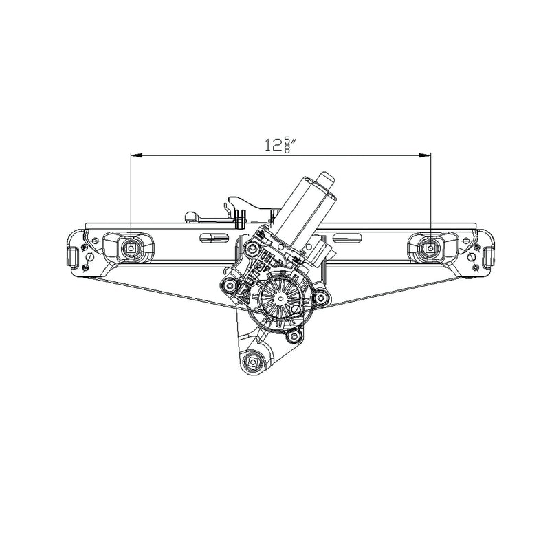 Chevrolet Malibu Rear Right TYC 660513 Replacement Window Regulator