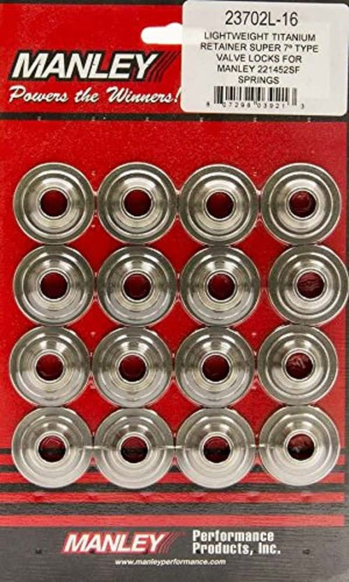 23706L-16 Manley Valve Spring Retainer (L/W 7 Deg Titanium)