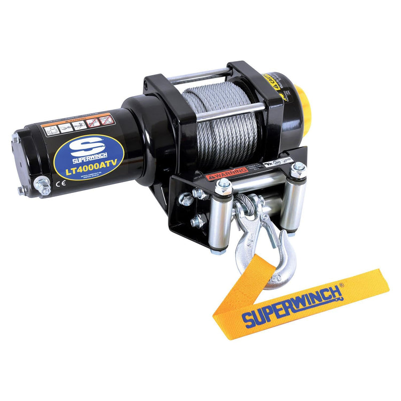 Black Superwinch (1140220) 12 VDC LT4000ATV Winch - 4000 lb. Load Capacity