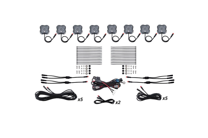 RGBW Rock Light Installer Kit Diode Dynamics (8-Pack)
