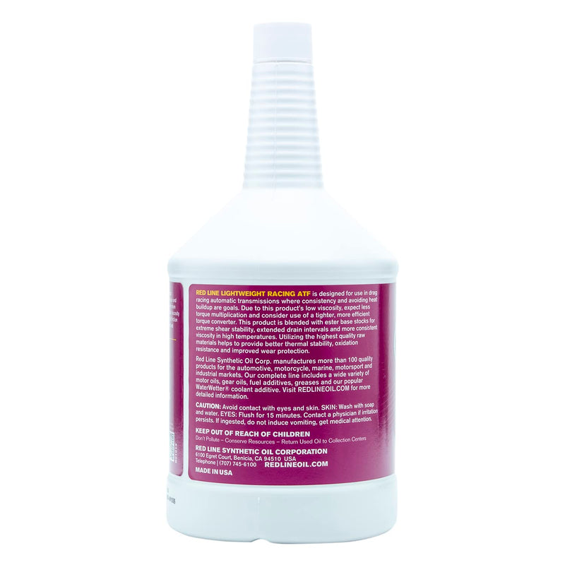 30314 Red Line Synthetic Lightweight Racing Automatic Transmission Fluid (ATF) - 1 Quart