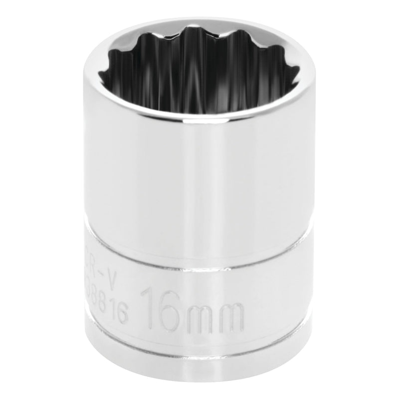12-Point Socket Performance Tool W38816, 3/8-Inch Drive, 16mm