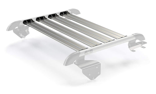 2-Door JK Nebo Roof Rack 4-Piece Cargo Slat Kit - Silver