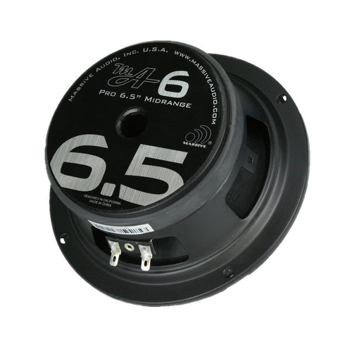 6.5” Mid-Range Speaker Massive Audio MA6 | – 100 Watts RMS, 8 Ohm, High Power Pro Audio Loudspeaker for Car, Motorcycle & PA Systems – High Sensitivity, Clear Vocals & Midbass Performance
