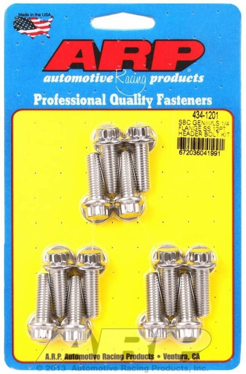 ARP Stainless Steel 434-1201 Header Bolt Kit