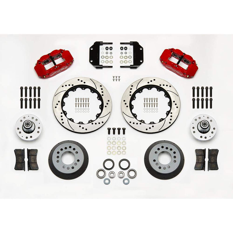 Front Hub Kit FNSL6R, 14.00", Drill, Red