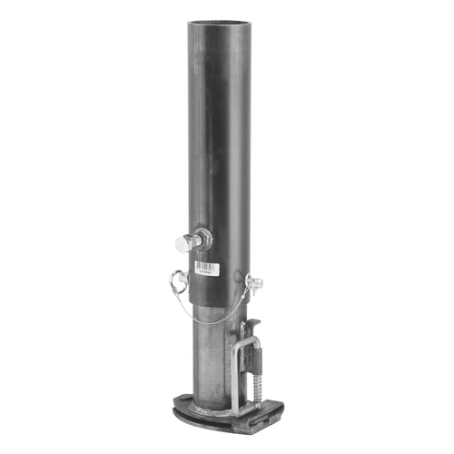 Gooseneck Coupler Pro Series 0287820300, 2-5/16 Inch Diameter, Outer & Inner Tube, 26.7-34.7 Inch Adjustable Height, Cast Locking Plates, Load Bearing Pin, 25,000 lbs. Capacity, Round, Raw