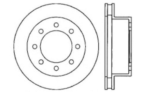 Sport StopTech Cross Drilled Brake Rotor; Front Right 128.67046R