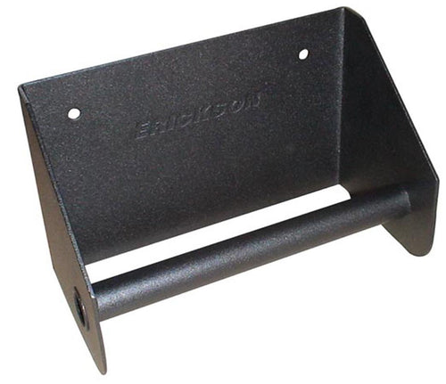 6" Tie-Down Strap Erickson Metal Wall-Mountable Hanger,Powder Coated Black