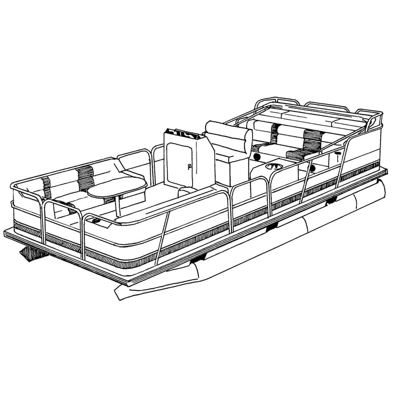 FED-20 PG Gray CARVER Industries Boat Cover