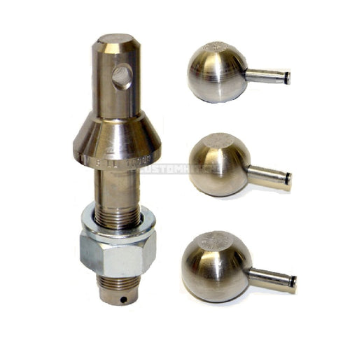 1” Super-Long Shank Convert-A-Ball & 3 Trailer Hitch Balls Set 1-7/8" 2" 2-5-16"