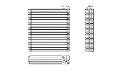Replacement TYC 97179 Evaporator for Acura TSX