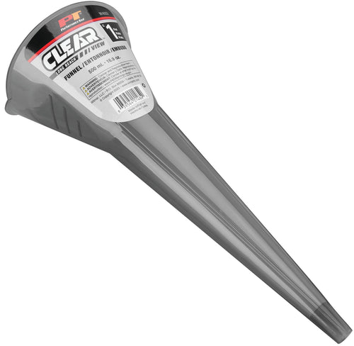 Clear View Performance Tool Long Reach Funnel - 1 Pint, Upgraded Design for Clean and Quick Transfers
