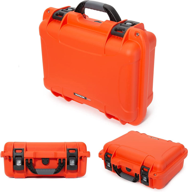 Nanuk Waterproof Hard Case 920 with Custom Foam Insert for DJI Ronin-S 3 Mini - Orange