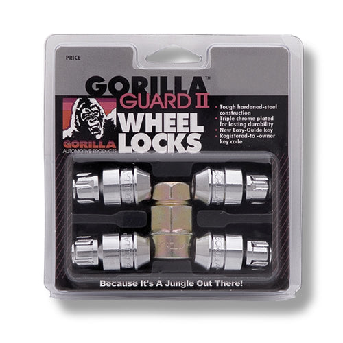 Gorilla 61641N Automotive Chrome Acorn Gorilla Guard II Wheel Locks - Set of 4 (14mm x 1.50 Thread Size)