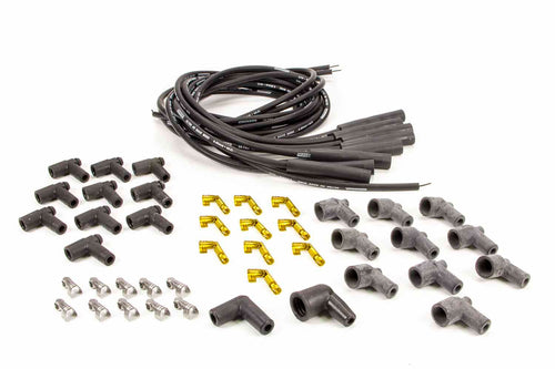 Ultra 40 Moroso Black Spark Plug Wire Set, Straight Plug Boots
