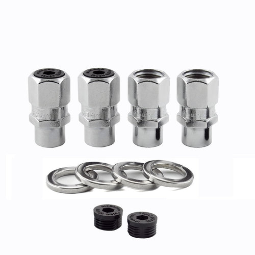 Chrome Racing MCGARD 60129 .490" Shank Style Lug Nut Set (M12 x 1.5 Thread Size) - Set of 4