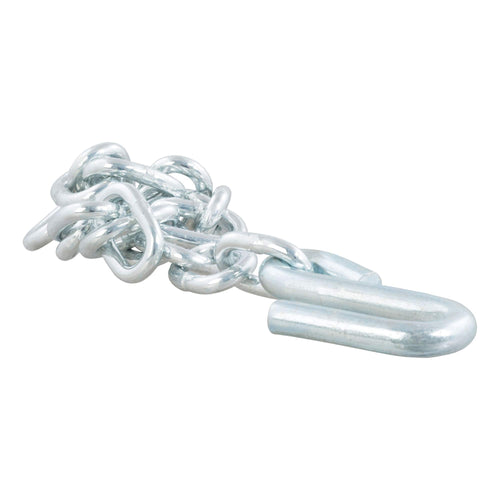 27-Inch CURT Trailer Safety Chain with 17/32-In S-Hook, 7,000 lbs Break Strength