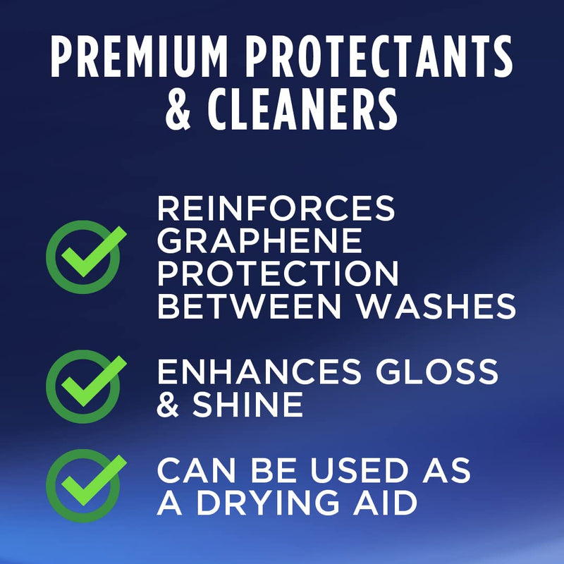 303 Products Detailer Graphene Spray, Enhances Gloss & Protection on Existing Coating, Sealants & Waxes, UV Protectant, Drying Aid, Add Ceramic Graphene Protection, Waterless Car Detailing Spray, 16oz