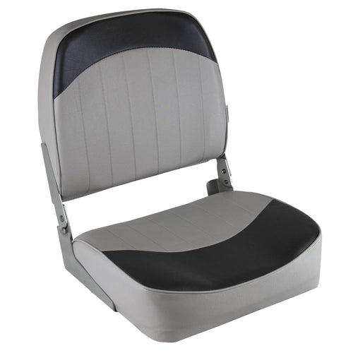 8WD734PLS-664 Wise Standard Low Back Boat Seat, Grey/Charcoal
