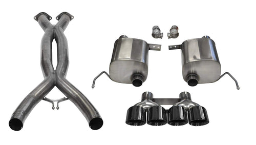 2014 2019 C7 Chevrolet Corvette Exhaust System 2.75" Valve Back with Quad 4.5" Tips