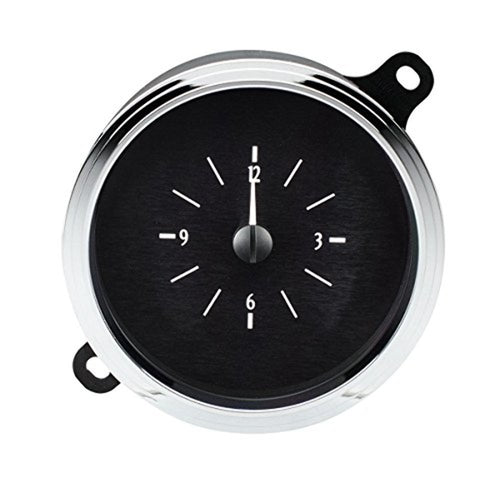 VLC-42F-K-B Dakota Digital Compatible with 1942-48 Ford/Mercury Car Analog Clock Gauge for use with VHX Systems only Black Alloy Blue Backlighting