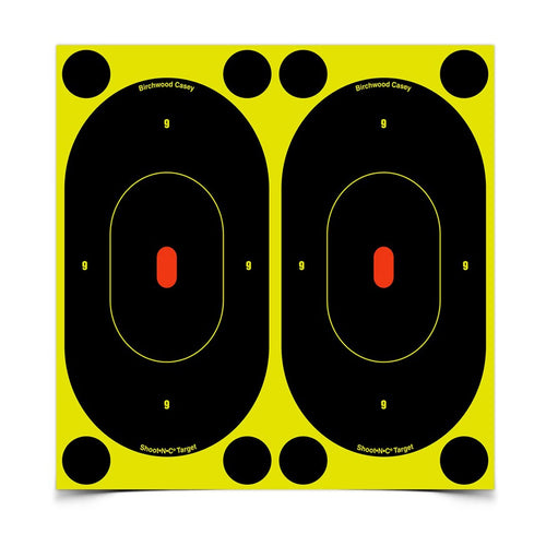 Shoot-N-C Birchwood Casey 7" Oval Silhouette Target - 60 targets