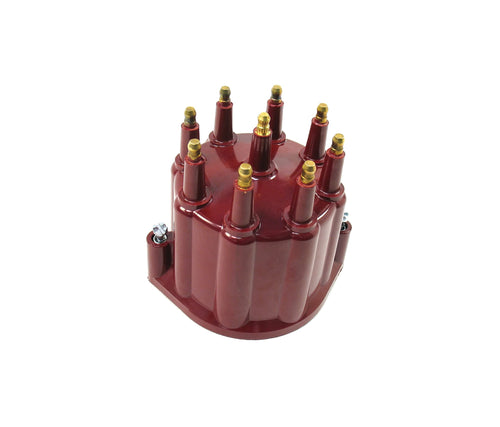 Male Cap PERTRONIX for Flame-Thrower Billet Distributor 8 Cylinder Engine Red