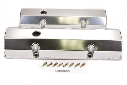 Fabricated Aluminum Milodon 85900 Valve Cover with Holes SBC