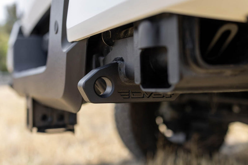 D-Ring Recovery Mounts DV8 Offroad for 2024-2025 Toyota Tacoma | Provide Vehicle Recovery Points | Low-Profile Design | Compatible w/ OEM & DV8 Rear Bumpers | Accept 3/4" D-Rings w/ 7/8" Pin | Pair