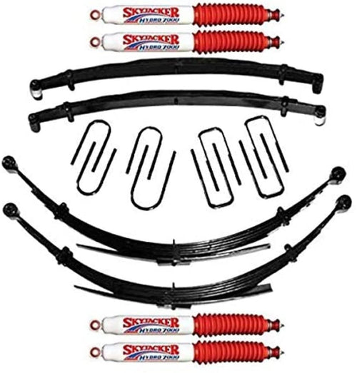 Skyjacker Suspension Lift Kit C225AJKS-H w/Shock 2.5 in. Lift Incl. Front/Rear Leaf Springs Front/Rear U Bolt Kits Bushing Kit Lift Kit w/Shock