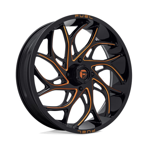 UTV Fuel D780 24X7 4X156 G-BLK-MILL-OR 13MM - D7802470A544