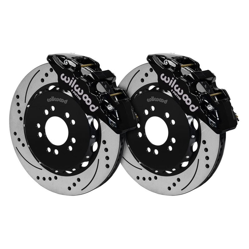14.25 AERO6 Front Hat Kit, Drilled, Red