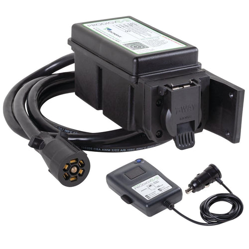 Tekonsha Prodigy RF Plug & Play Trailer Mounted Proportional Brake Controller for Trailers with 1-3 Axles, Brake Controller Wiring Harness Sold Separately.