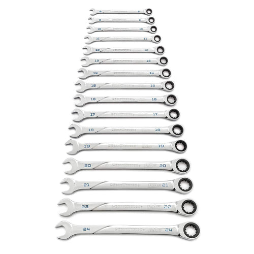 16 Pc. GEARWRENCH 120XP Universal Spline XL Ratcheting Combination Metric Wrench Set - 86427
