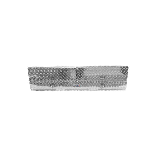 Brute Pro Series 96" High Capacity Stake Bed Contractor Tool Box with Doors Aluminum Polished