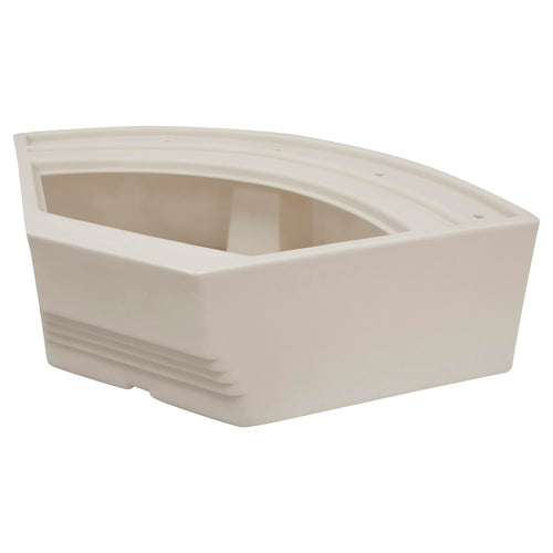 Wise Premier Series BM1146-1B-990 32-Inch Bow Radius Corner Pontoon Seat Base Only, Platinum