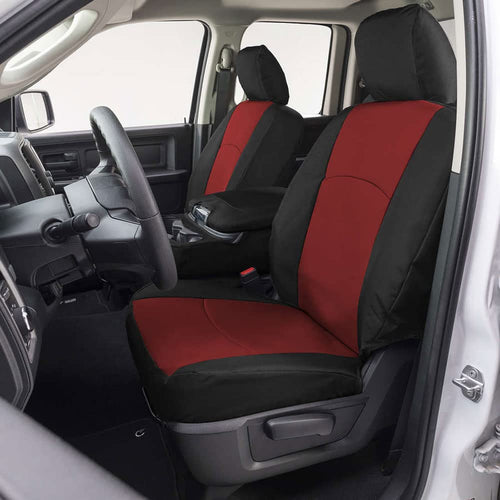 Endura Precision Fit Front Row Seat Covers Red/Black GTC1251ABENRB