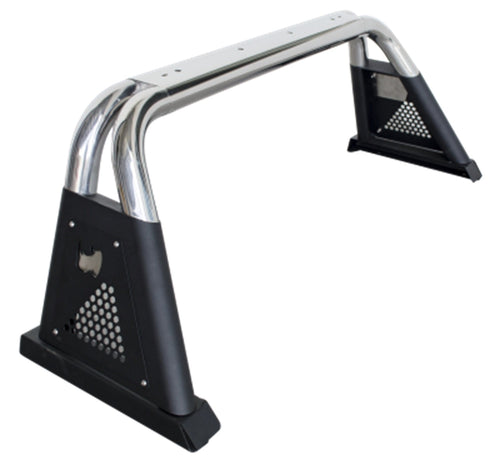 Go Rhino 3.0 Sport Bar | Stainless Steel, Polished | 915003PS | Fits Mid-Sized Trucks: 2015-2022 Chevrolet Colorado & GMC Canyon w/ 5 Bed Fleetside; 2016-2023 Toyota Tacoma w/ 5' Bed Fleetside