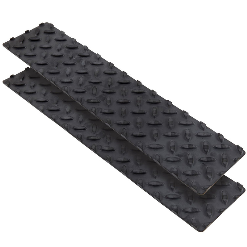 4” x 17.5” EPDM Rubber Safety Step, Keeper 05680-4A, Black, 2 Pack