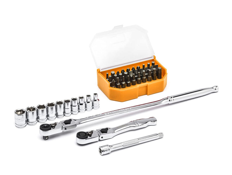 1/4" Drive GEARWRENCH 43 Pc. Slim Head Standard Metric Mechanics Tool Set - 81031