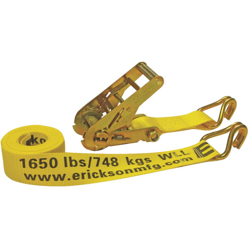 2" x 15' Medium Duty Ratcheting Tie-Down Strap Erickson 52300