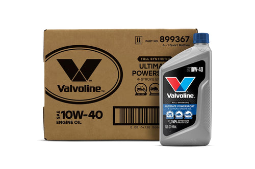 4-Stroke Valvoline Powersport Full Synthetic Motor Oil 1 Quart (Pack of 6)