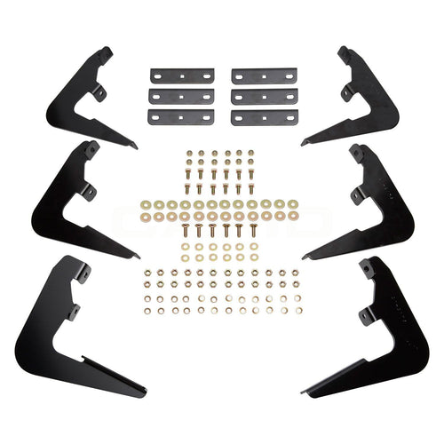 Westin Premier 22-2255 Oval Nerf Bar Mount Kit fits 2019-2025 Silverado Sierra 1500 (Exc 2019 Silverado LD/Sierra 1500 Limited) 2020-2025 Silverado Sierra 2500 3500 Double Cab Crew Cab Black Pair