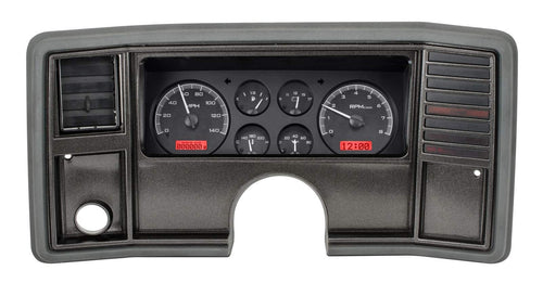 Dakota Digital VHX-78C-MC-K-R 78 -88 Chevy Monte Carlo Analog Dash Gauge System Black Alloy Red