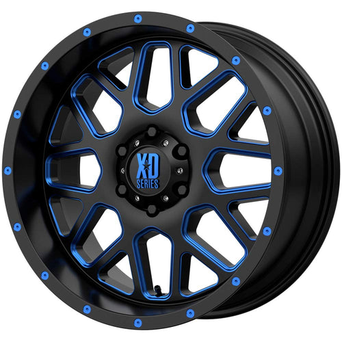 KMC WHEELS XD SERIES GRENADE XD820 Black Wheel Chromium (hexavalent compounds) (20 x 10. inches /8 x 125 mm, -24 mm Offset)